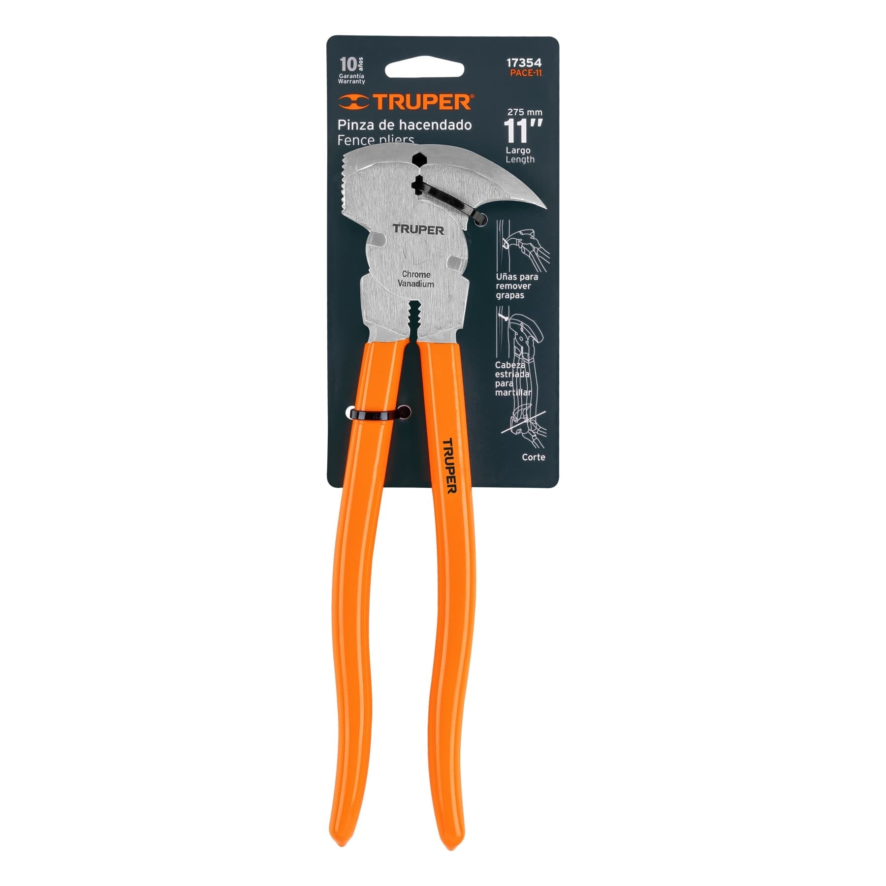 PVC handle pliers, Truper 11" PACE-11 / 17354