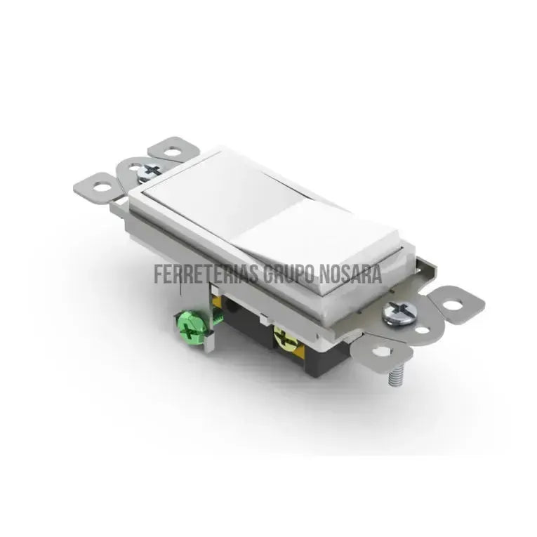 Interruptor sencillo 3 vias 15A 220V blanco Decor Eagle UL6503-W-200550-7441109007348