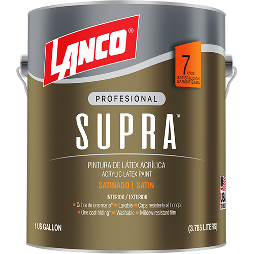 Lanco VA3682-4 Supra gallon satin paint (Base Tint)