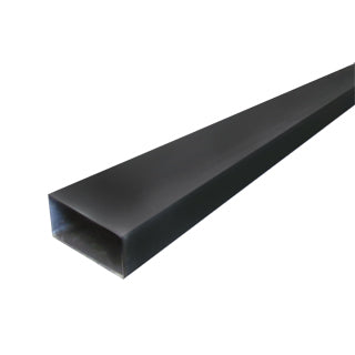 Tubo industrial hierro negro rectangular 1" x 2" (25 x 50 x 1.20 mm) 6 metros