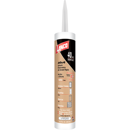 Paintable acr sealant JetDry-40 fast drying tube Lanco WHITE / CC758-18