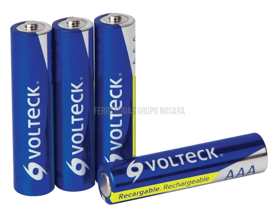 Pila AAA Recargable de uso general 600 mAh RE-AAA2 Volteck (4 por paquete)-3584-7506240610540