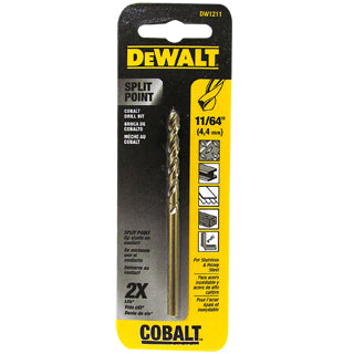 Broca para metal de cobalto 11/64" Dewalt DWA1211