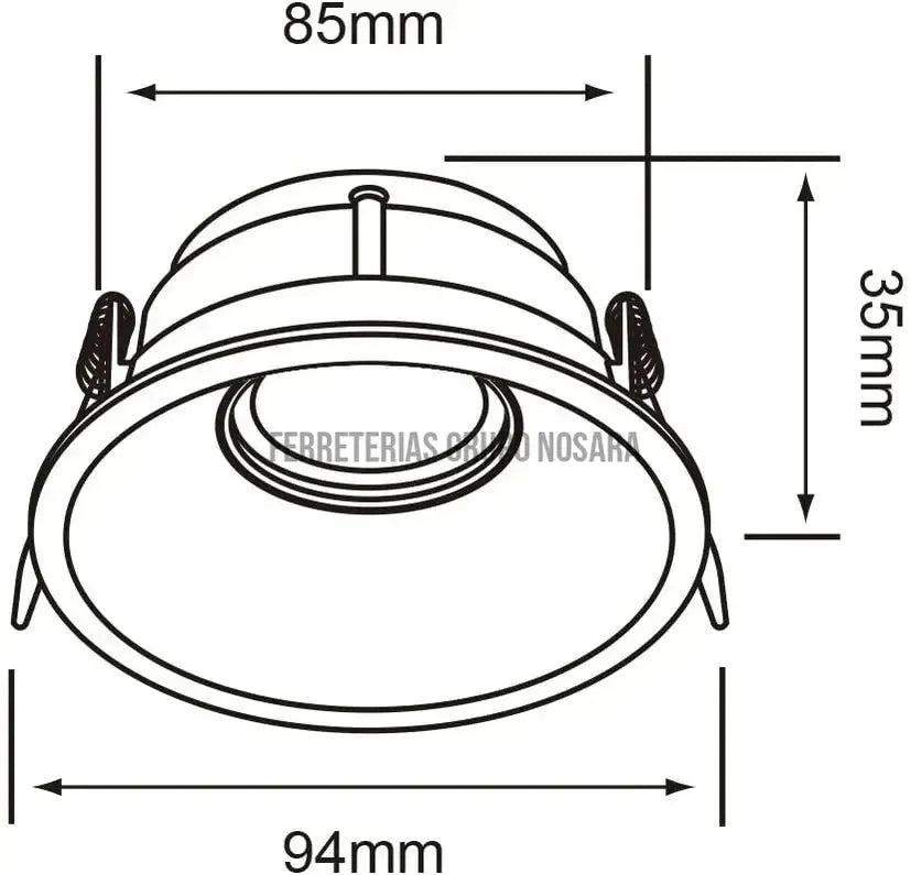 TECNOLITE LAMP 60YD221MVN NEGRO-