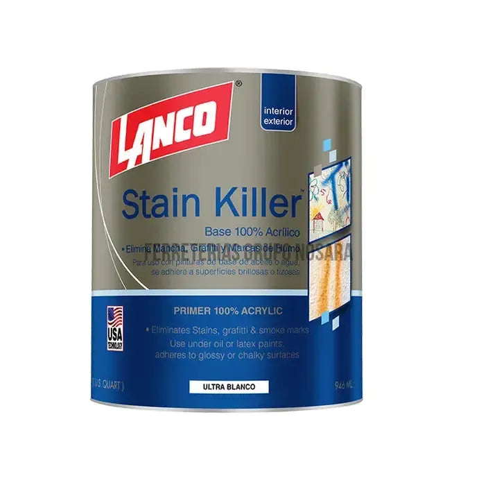 Sellador acrilico Bloqueador de Manchas blanco cuarto Lanco WP039-5-400008-718594003955