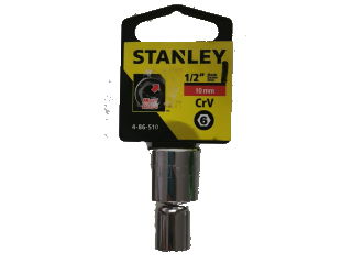 CUBO ESPIGA 1/2" 6 PUNTAS 10MM  STANLEY 86- 510