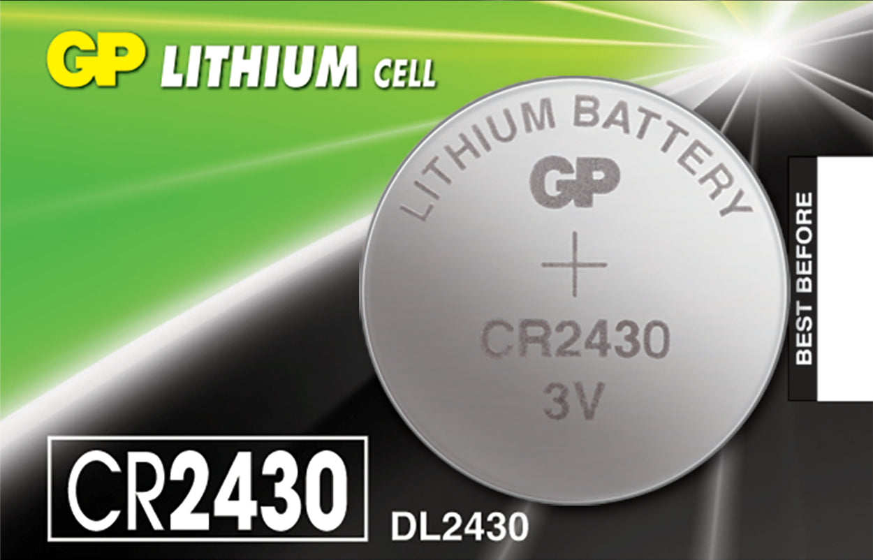 3V CR2430 / DL2430 GP lithium button cell battery