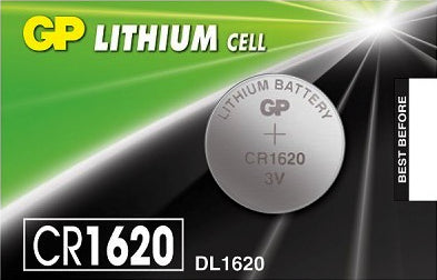 3V CR1620 / DL1620 GP lithium button battery