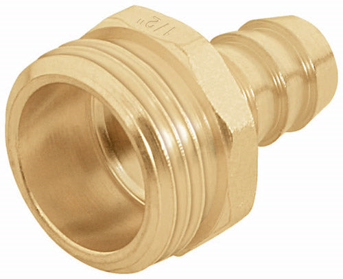 1/2" male brass hose connector, Truper / 12702