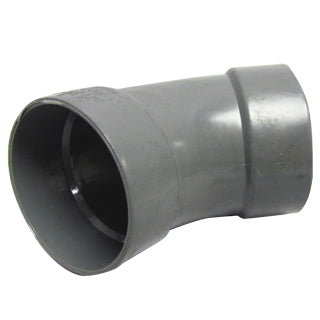 Codo sanitario PVC SDR32.5 pared delgada 45° 38 mm (1-1/2")