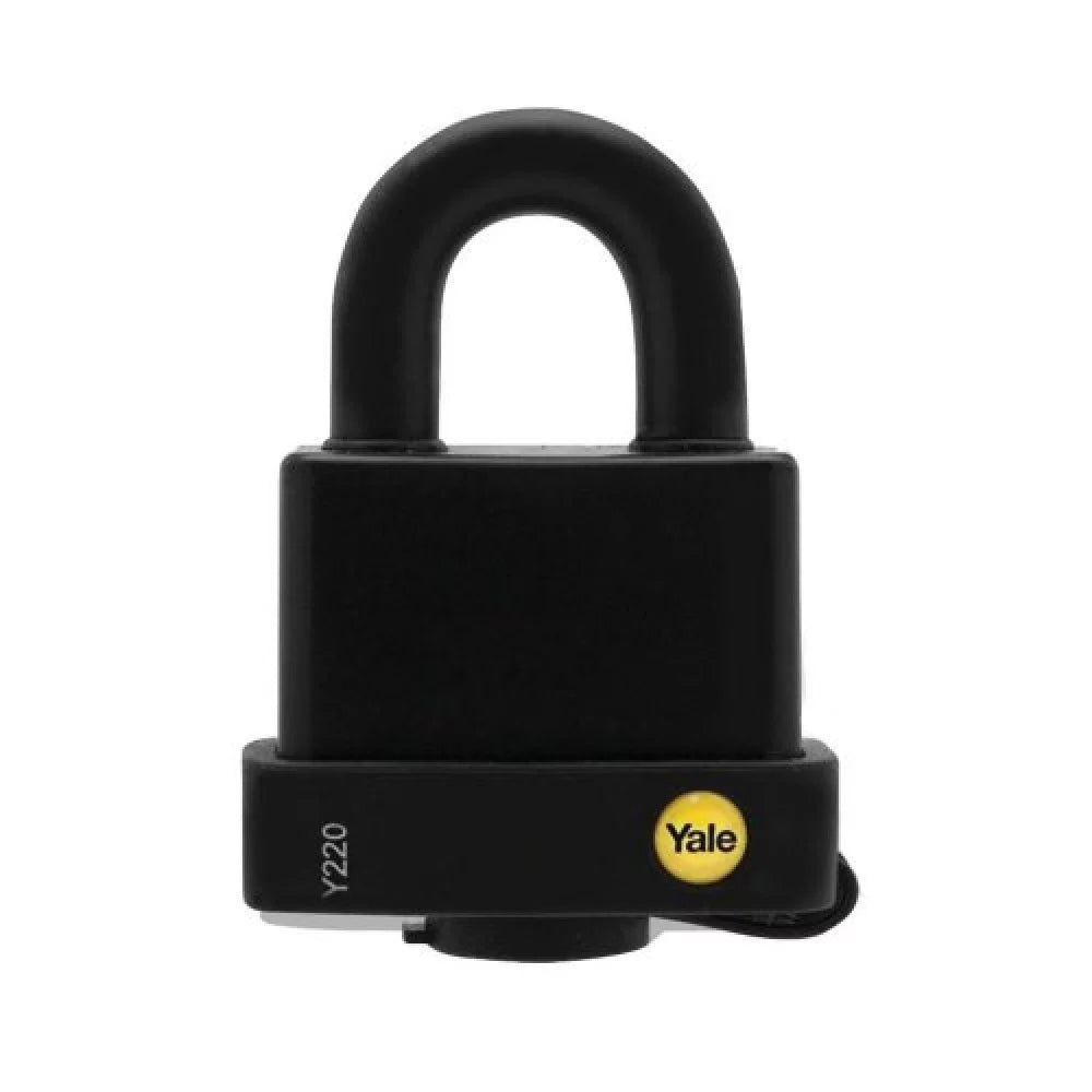 YALE BLACK EXTERIOR PADLOCK 71MM 22-070 / (Y220/71/130)