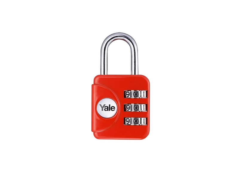 YALE PADLOCK YP1 FOR SUITCASE RED 8824