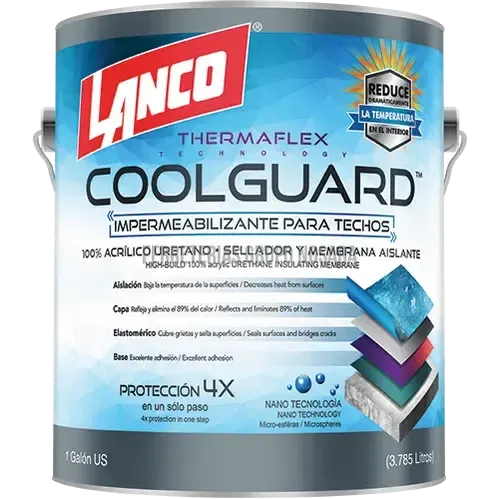 Impermeabilizante para techos Coolguard galon Lanco RC3700-4 (blanco)-911260-718594370040
