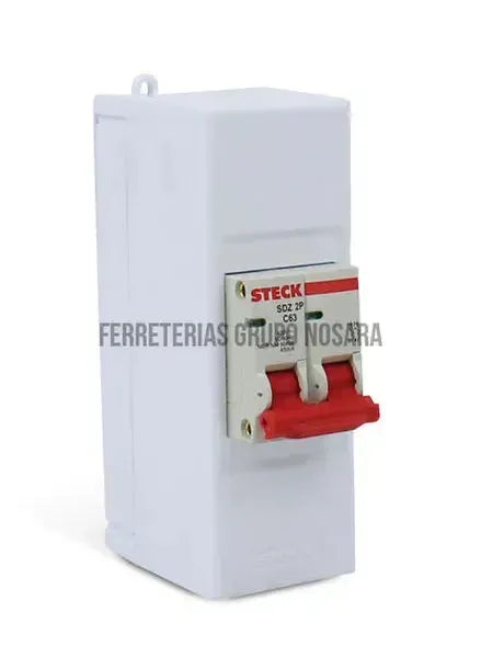Breaker 2 polos 20A interior de parche SSB2 Steck Sistema S-CS012589-7446132161180