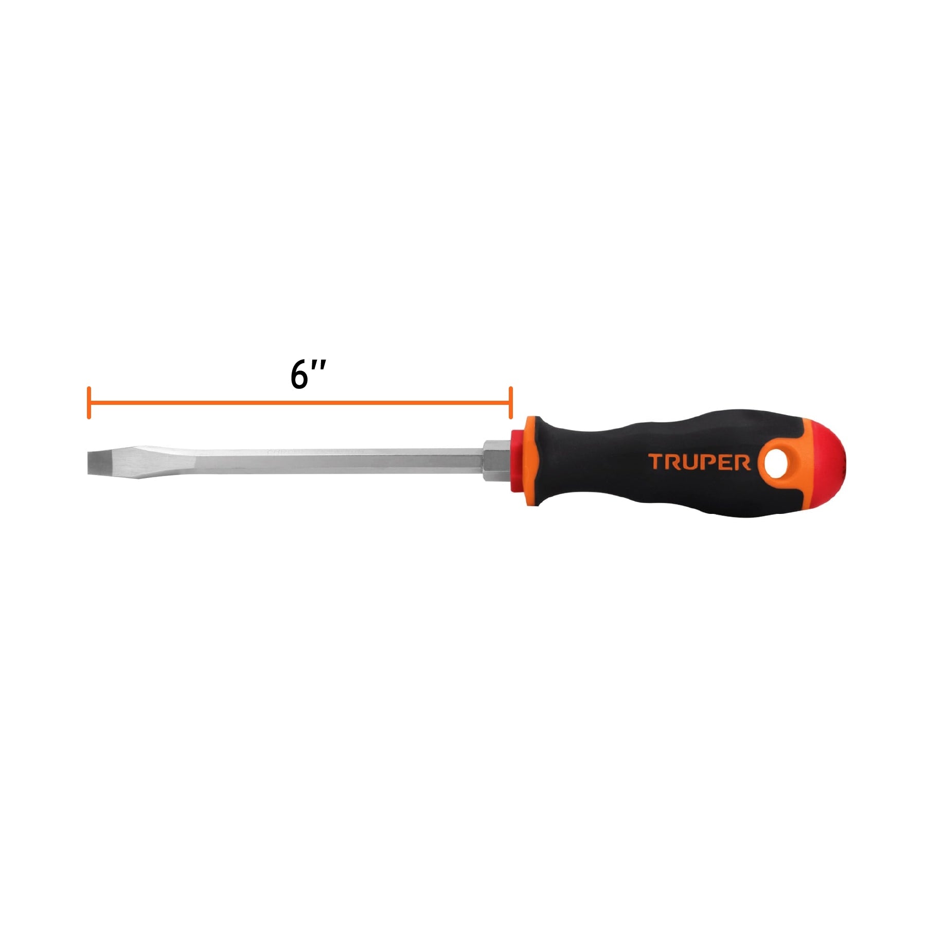 Flathead screwdriver 5/16" x 6" Comfort Grip handle, Truper / 14006