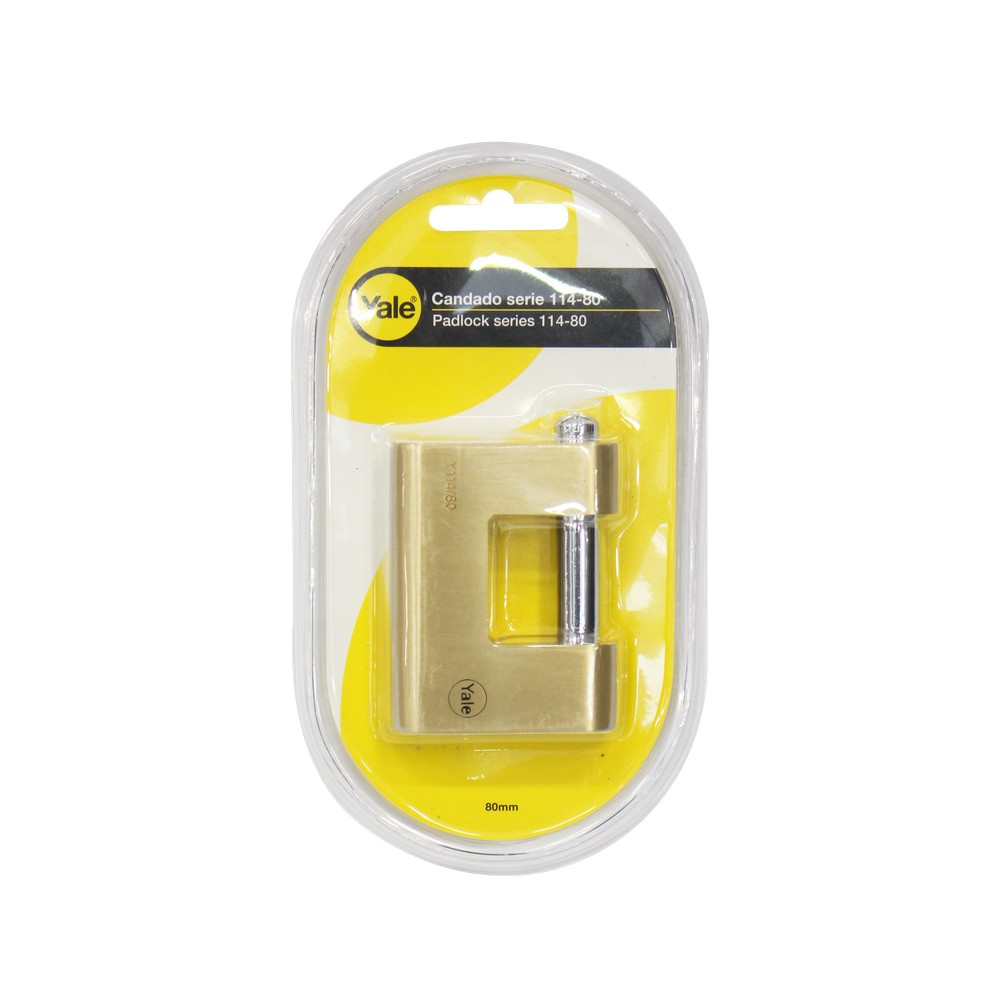 YALE PADLOCK FOR CURTAIN Y114-80MM